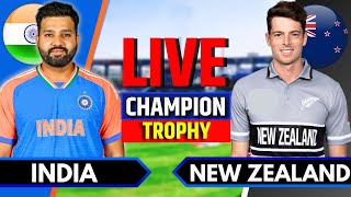 India vs New Zealand Match 12  Live Cricket Match Today  IND vs NZ  Champions Trophy NZ Batting [upl. by Art]