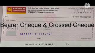 Bearer Cheque and Crossed Cheque [upl. by Aihceyt522]