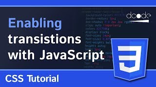 CSS  Trigger transitions with Javascript [upl. by Chantalle]