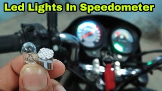 How To Install LED Bulbs In Speedometer  Hero Splendor [upl. by Aikrehs680]