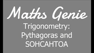 Trigonometry Pythagoras and SOHCAHTOA [upl. by Rodolph634]