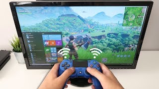 How to CONNECT PS4 CONTROLLER to PC WIRELESS Fortnite EASY METHOD [upl. by Tan]