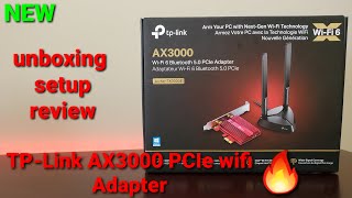 PCIe WIFI Adapter  TPLink AX3000 Archer  Unboxing Setup Review [upl. by Weirick]