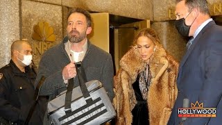 Ben Affleck amp JLo promoting Marry Me movie in NYC [upl. by Ydnir]