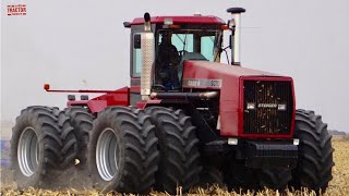 Case IH 9370 STEIGER Tractor Working on Fall Tillage [upl. by Neffets]