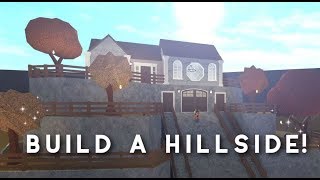 How To Build a HILLSIDE HOUSE In Bloxburg  Easy Tutorial [upl. by Alrick]