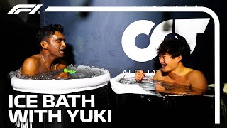 An Ice Bath With Yuki Tsunoda [upl. by Kaylyn]