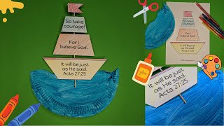 Pauls Shipwreck Bible Craft  Acts 27 [upl. by Suoicserp683]