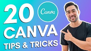 20 CANVA TIPS AND TRICKS  Canva Tutorial For Beginners [upl. by Aznecniv]