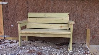 Easy Homemade Garden Bench [upl. by Ednalrym]