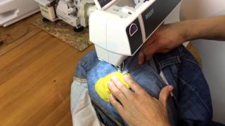 Jeans Aid Kit Lochpflaster – DIY Tutorial – walterlunzercom [upl. by Kcirdneked925]