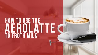 How To Use the AeroLatte To Froth Milk [upl. by Fen]