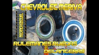 como cambiar rulemanes ruedas delanteras chevrolet [upl. by Nagem]