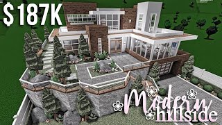 Modern Hillside  Roblox Bloxburg  GamingwithV [upl. by Rabbi]