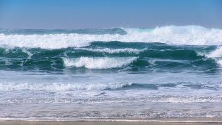 Breaking Waves  1 Hour of Beautiful Pacific Ocean Waves in HD [upl. by Nylevol]