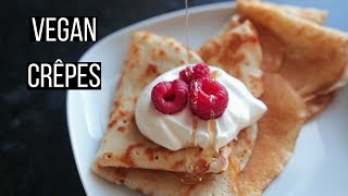 Vegan Crêpes Recipe [upl. by Aremmat395]