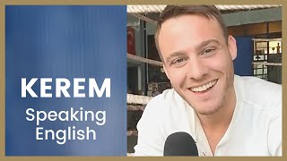 Kerem Bursin ❖ Speaking English ❖ Interview ❖ Captioned [upl. by Ozan]