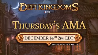 DeFi Kingdoms  AMA December 14 2023 [upl. by Longmire]