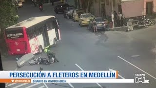 Así fue la impresionante persecución para capturar a dos fleteros en Medellín [upl. by Budwig752]