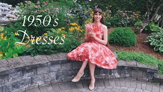 VINTAGE 1950s LOOKBOOK Part 1 Party Dresses [upl. by Subak740]