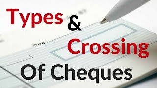 Types and Crossing of Cheques [upl. by Zanas]