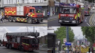 London Shopping Mall Fire  Massive Fire Brigade Response [upl. by Nlycaj]