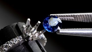 PLATINUM CEYLON SAPPHIRE RING  Part 2 [upl. by Akenor]