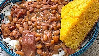 Southern Style Pinto Beans Recipe Slow amp Easy  SLOW COOKER PINTO BEANS  SURVIVAL MEALS [upl. by Arvonio]