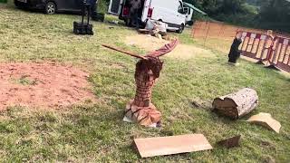 A fabulous range of wooden sculpture at Caerleon festival 2024 [upl. by Carce]