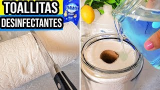 ► Como hacer TOALLITAS DESINFECTANTES caseras ◄ Toallitas HÚMEDAS  DIY  HaunterMake [upl. by Esina]