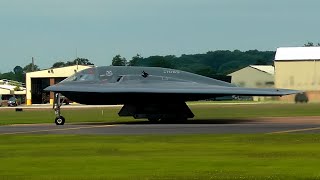 B2s Taxi amp Take Off From RAF Fairford [upl. by Htrahddis488]