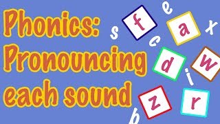 English Letter Pronunciation  Phonics [upl. by Emirej34]