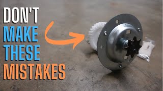 DONT MAKE THESE MISTAKES  Garage Door Gear Sprocket Replacement [upl. by Anceline]