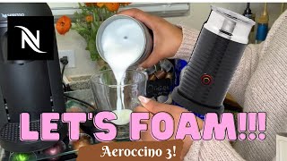 How To Foam Milk With Aeroccino 3 Make Coffee With Foam Tips amp Tricks  Easy Foamed Latte Recipe [upl. by Saqaw]