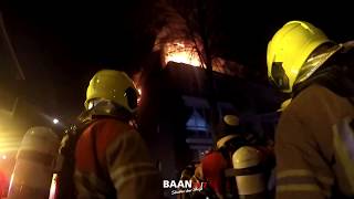 Brandweer Prio 1 UITSLAANDE BRAND Rotterdam [upl. by Va132]