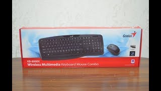 Genius Wireless Multimedia Keyboard and Mouse KB8000X Unboxing and Installations [upl. by Herbst]