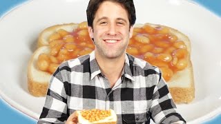 Americans Try Beans On Toast [upl. by Korrie]