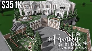 Family Hillside Mansion  Roblox Bloxburg  GamingwithV [upl. by Eidnak]