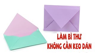 Super Easy Origami Envelope Tutorial  DIY  Without Glue Tape and Scissors [upl. by Gradeigh552]