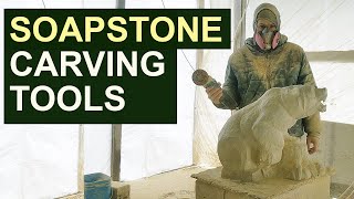 Stone Carving Tools and Techniques  How I Carve My SOAPSTONE Sculptures [upl. by Llireva]