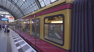 Germany Berlin SBahn train ride from Ostbahnhof to Hauptbahnhof [upl. by Zedekiah]