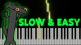 Toothless Dance Driftveil City Theme  Easy PIANO Version [upl. by Edan]