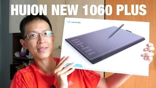 Review New Huion 1060PLUS Graphics Tablet 2016 [upl. by Pansir]