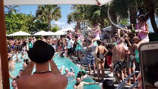 SLS Miami Beach Pool Party for Bachelor and Bachelorette Parties [upl. by Schlessinger]