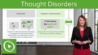 Thought Disorders Different Types amp Diagnoses – Psychiatry  Lecturio [upl. by Eciened]