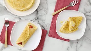 Basic Crepes Martha Stewart [upl. by Ikram]