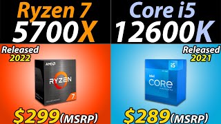 Ryzen 7 5700X vs i512600K  How Much Performance Difference [upl. by Evalyn611]