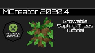 MCreator 20204  Growable Custom Saplings [upl. by Durston]