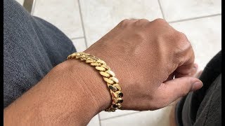 10mm Miami Cuban Link Bracelet DanielJewelryInc Review [upl. by Sabra]