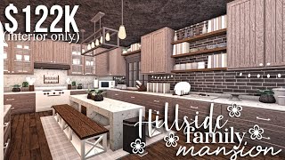 Hillside Family Mansion part2 interior  Bloxburg House Build  GamingwithV [upl. by Isidoro]